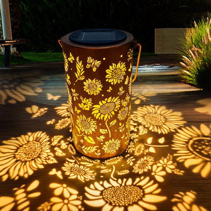 Cawabocy Birthday Gifts for Women Mum Grandma, Sunflower Solar Lanterns Garden Decorations, Solar Garden Lights for Patio Yard Pathway
